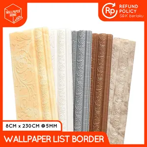 Wall Border List Foam 3D - 2.3 Meter x 8 CM, Anti Air & Anti Noda, XPE Foam, 1 PCS