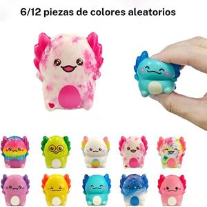 ✨Squishy de axolote de rebote lento y satisfactorio! 6/12 PIEZAS Juguetes Mini Lindos para Alivio del Estrés, Recuerdos de Fiesta, Rellenos de Bolsa de Dulces | Juguetes Fidget Virales de TikTok✨