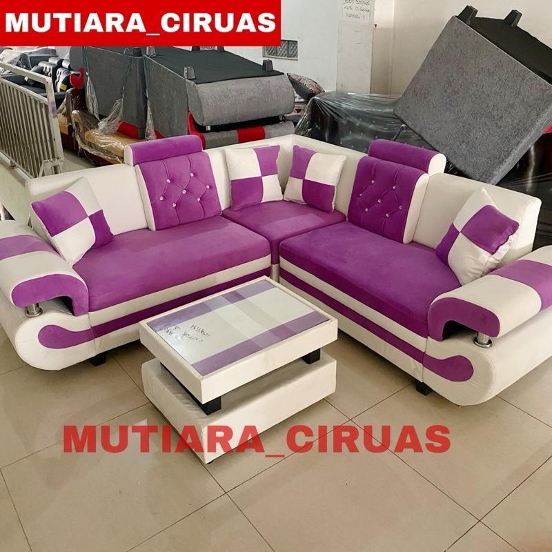Sofa L Minimalis / Sofa Ruang Tamu (Free Ongkir Serang Banten) 3
