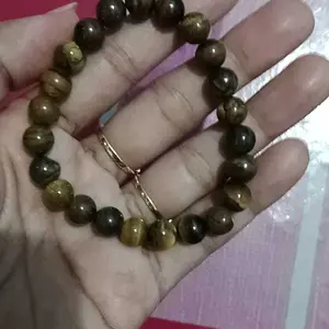 Gelang Batu Tiger Eye Bahan Batu Alam Diameter 6,8,10,12,14 mm