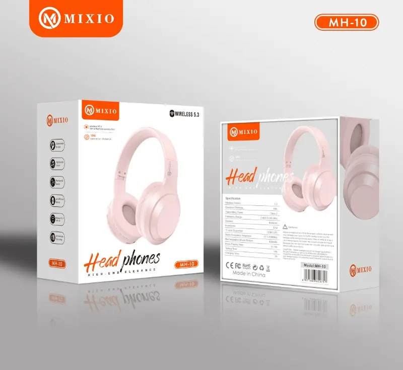 MIXIO MH-10 Headphone Bluetooth Wireless Headset Earphone 5.3 0
