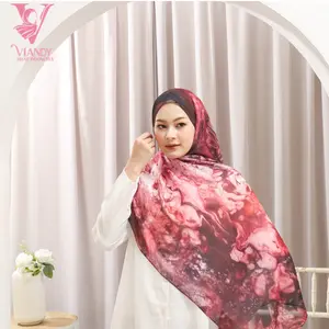 Viandy Hijab - Hijab Pashmina Ceruty Motif I Pashmina Nayyara Series - Pashmina Motif Printing Ceruty Babydoll Motif