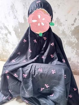 Product Review of Mukena Anak 2in1 usia 7-15 Tahun Rempel Rayon Motif Pita from z**d 1