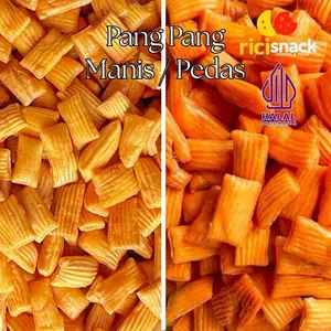 Pang-Pang Pedas Manis Kiloan 1KG  Pang Pang Manis Renyah - Snack Premium - Camilan, Makanan, Cemilan, Murah, Jajanan, Manis, keripik Food