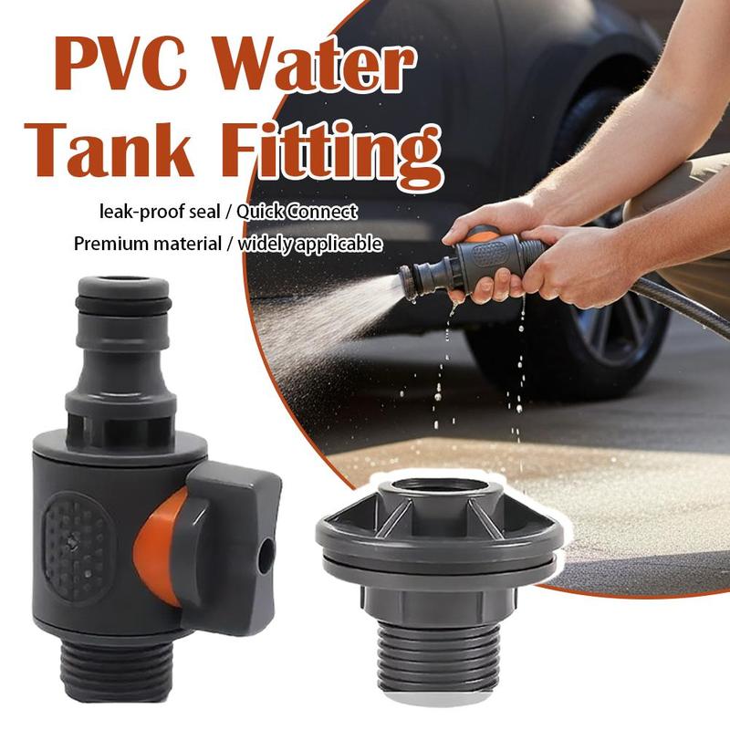 Bộ nối bình nước PVC cỡ 3/4 inch dạng thẳng với van và khớp nối nhanh có vòng…