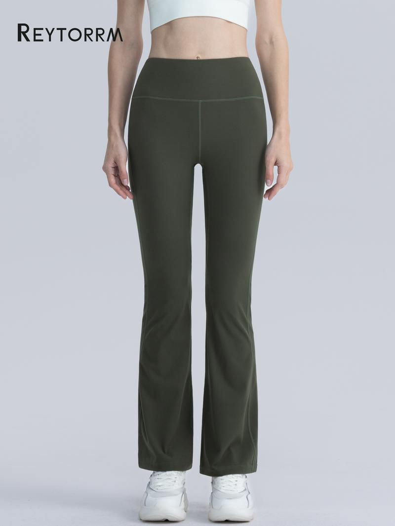 Product Introduction of Reytorrm Legging Sport Celana Yoga Wanita Celana Cutbray Basic Wide Leg High Waist Yoga Pants（CK066) Olahraga Pakaian Outdoor 3