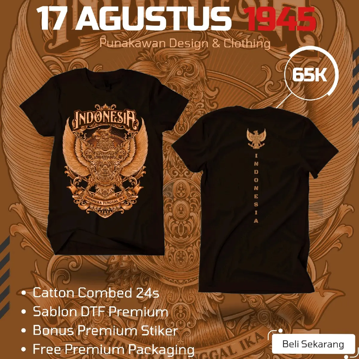 KAOS BRAND PREMIUM ( GARUDA NUSANTARA )