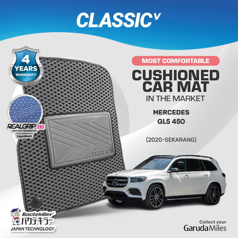 Karpet Mobil Trapo Classic V Mercedes-Benz GLS 450 (2020-Sekarang) - Fullset - Hitam, Hitam