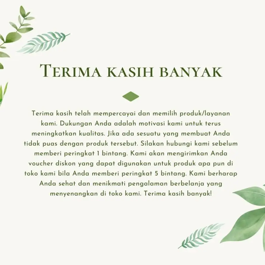 Shop.IND1 - Surat Terima Kasih