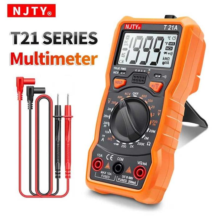 Jual Multimeter Digital AC/DC Voltage Tester 2000 Counts NJTY - T21A ...
