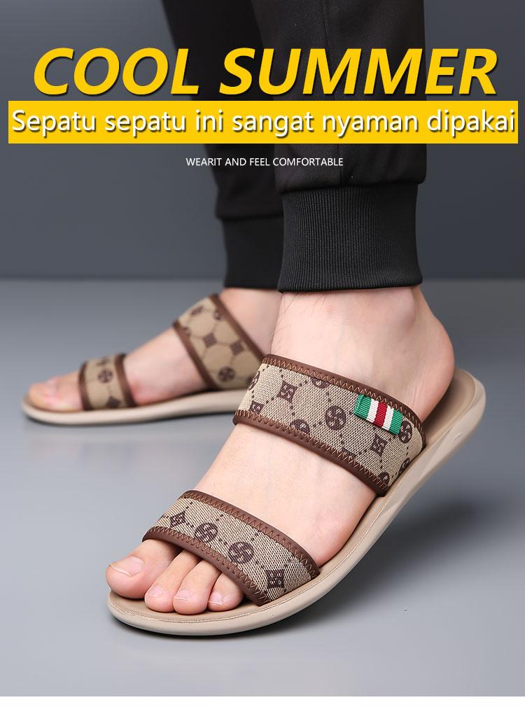 【PAMATE】Sandal Couple Unisex Slip On & Slide Anti Selip Model Selop Casual untuk Pasangan