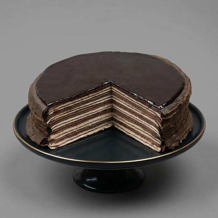 Gambar Belgian Chocolate Mille Crepe - Regular D18cm dari First Love Patisserie Kota Administrasi Jakarta Pusat Tokopedia