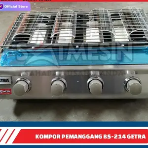 GETRA PEMANGGANG 4 TUNGKU/STAINLESS STEEL/ BS 214/MURAH