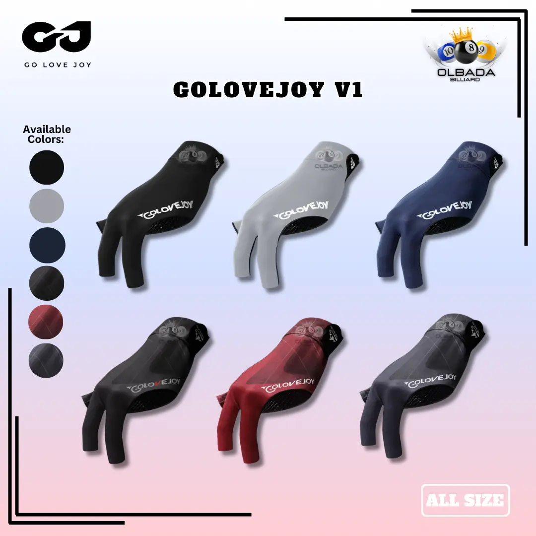 Golovejoy Sarung Tangan Billiard PREMIUM Anti Slip / Sarung tangan olahraga bola billiard