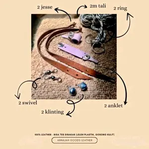 anklet jesse BOP falconry S (2,5cm) - celepuk, ninox dan javan owlet