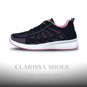 CS 002 Sepatu Sport Wanita Gym Kasual Anti Slip Bahan Sintesis Nyaman Untuk Olahraga Jogging Size 37-40 Karet Shoes Casual