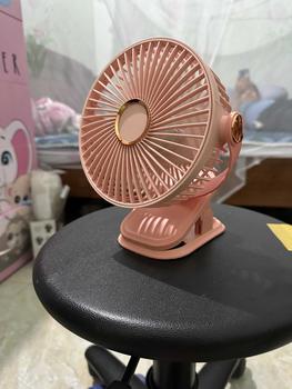 Product Review of ( Hàng Loại 1) Quạt Kẹp Bàn Tích Điện Mini Tích Hợp Đèn Ngủ Tiện Lợi , Có 5 Chế Độ Gió , Có Thể Xoay 720 Độ Tặng Kèm Dây Sạc Usd from M** S** G** 0