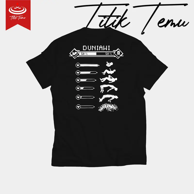 T-Shirt Titik Temu - DUNIAWI 6 |  Kaos Katun Combed 24s Baju Distro Pria Wanita Katun 2
