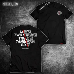 007 T-shirt | LOGIN TWO STROKE TIDAK DI TANGGUNG BPJS | original brand sndvs_idn , bahan cotton combad 24s Distro nyaman di pakai free stiker Unisex