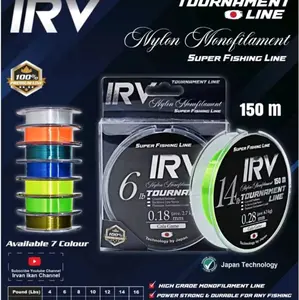 senar pancing IRV nylon Monofilament Tournament Line