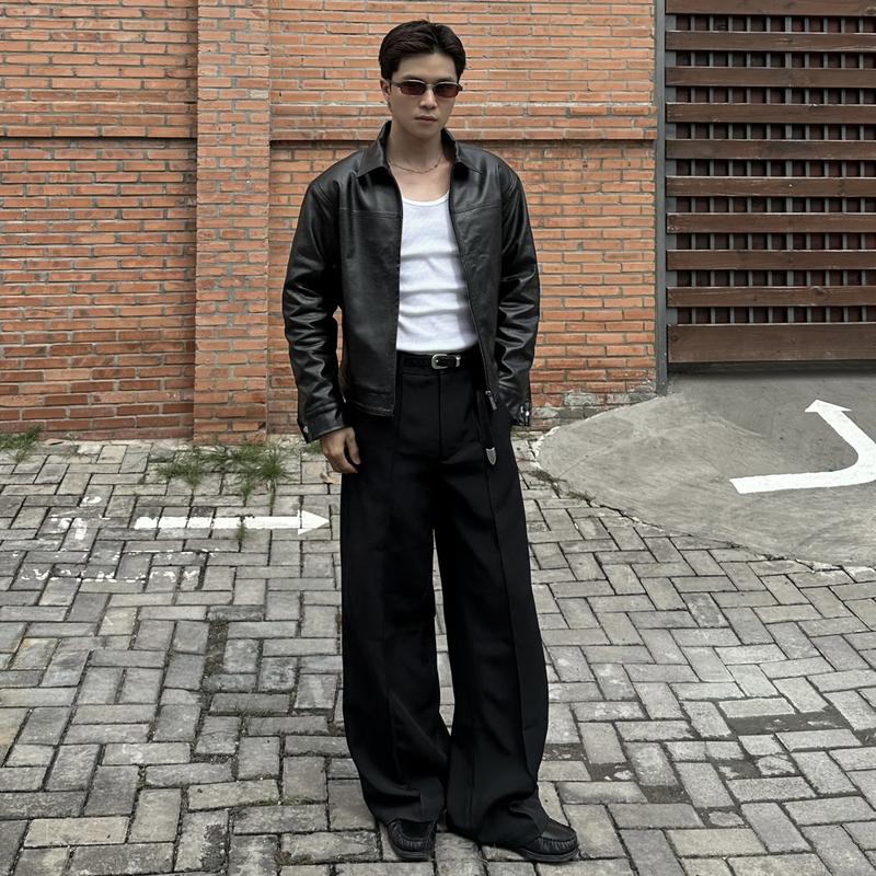  IMP - 004 Jacket - Áo khoác da phai Leather Jacket phong cách lịch sự trẻ trung IMPERFECT - Bảo hành da 1 năm 