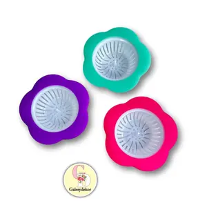 SARINGAN WASTAFEL SILICON FLOWER PINK