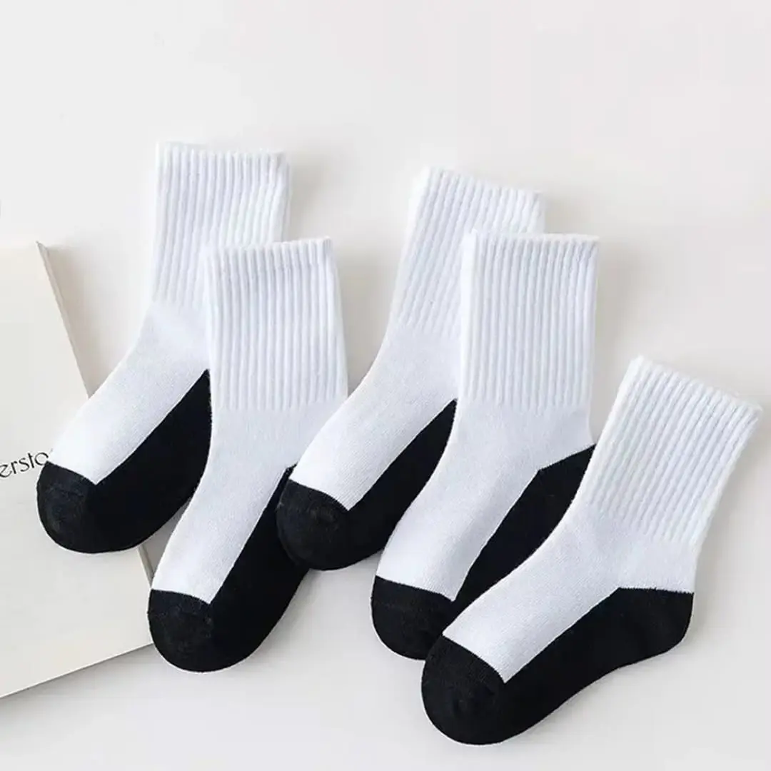 6 Pasang Kaos Kaki Sekolah Katun Tebal Anak Cewek Cowok Anak TK SD Lembut Nyaman