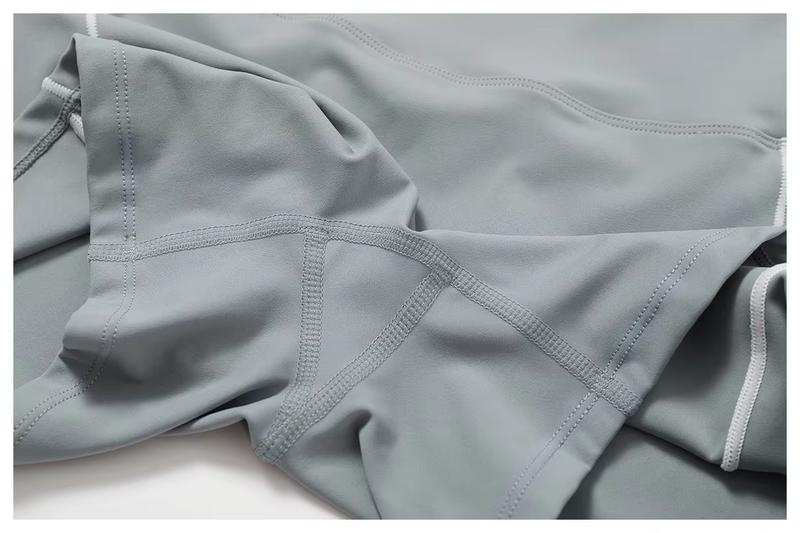 Product Introduction of Nude Skinny Yoga Shorts High Waist Lift Hip Outdoor Fitness Shorts Women Running Sports Fitness biker  shorts 20