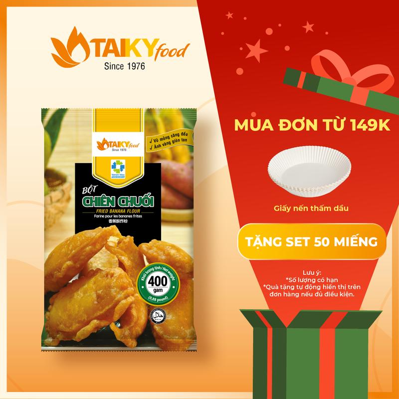400g Bột chiên chuối Tài Ký 400g chính hãng - TAKYfood tương đương 29 bánh chuối chiên