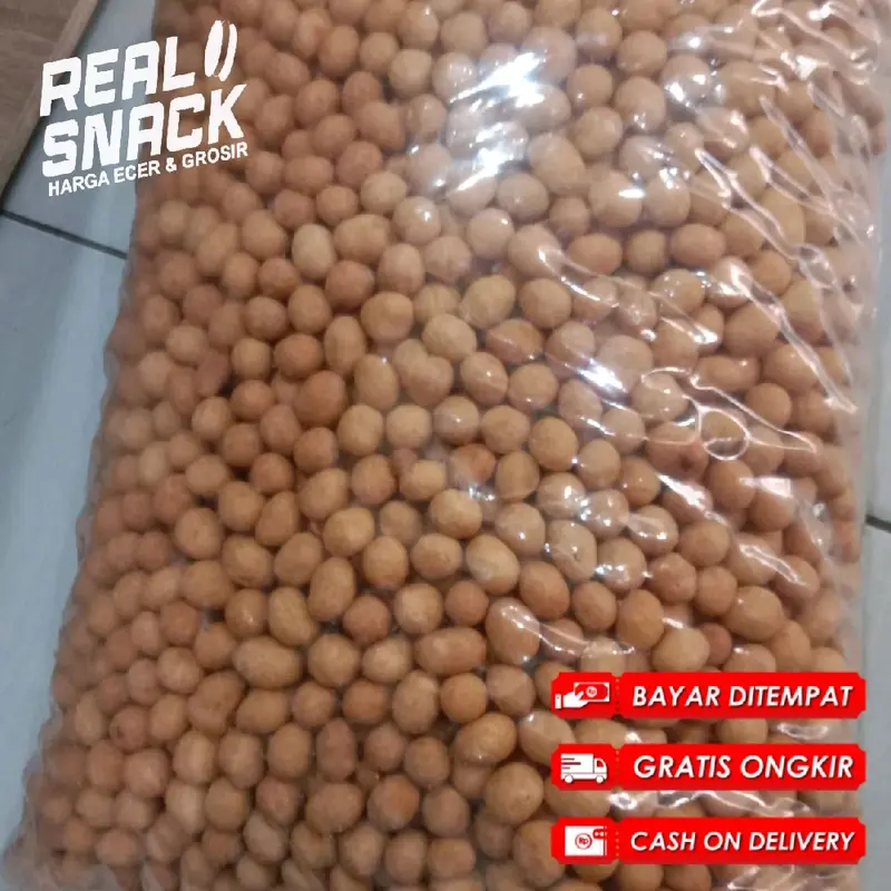 Kacang Telor Manis Premium 1000 gram/1kg Gurih Renyah Kacang Bangkok Manis Camilan Food Goreng 3