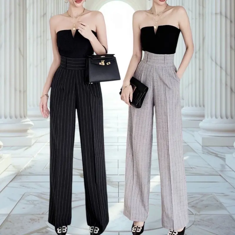 Celana Kulot Panjang Anna Premium Cotton Candy Import Bangkok - Kulot Wanita 0