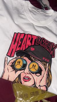 Product Review of Tshirt Kaos Heart Break Girl Atasan Baju Cewek Motif Wanita Katun from a**_ 1