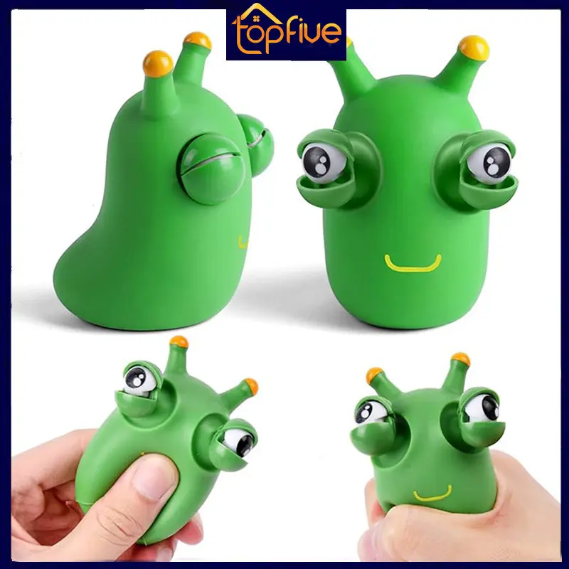 Squeeze Toy Cute Funny Grass Worm Pinch Toy Stress Relief Fidget Toy