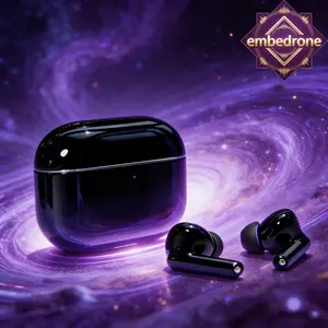 embedrone 2026 NEW PHANTOM K80 Earphone Nirkabel, Anti Air Dalam, Baterai Tahan Lama, TWS, Bass Kuat, Surround 3D, Peredam Suara Cerdas, Gaming, Panggilan, Musik, Olahraga, Earphone Bluetooth Nirkabel