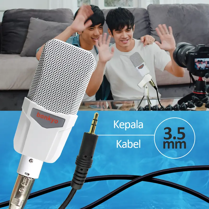 Bonkyo F999 Live Sound Card Live Mixer Periferal Komputer Untuk Audio Kartu Suara Karaoke Langsung HP PC Mac 5.1 channel surround Laptop Microphone Soundcard 1