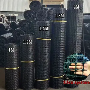 Panjang：10M/15M Jaring Pagar Plastik Taman Pagar Plastik Ayam Luar Ruangan Pagar Plastik Hitam Jaring Pelindung Pagar Multi-lapis Bukaan 3.5CM 24 Jam Pengiriman Cepat (2MX10M) hdpe