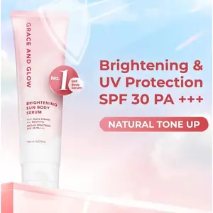 Grace and Glow Brightening Sun Body Serum SPF 30 PA+++ - Body Sunscreen Sunblock - Rumah Cantikkk