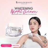Gambar MS GLOW BEAUTY Whitening Night Cream untuk Kulit Normal & Kusam 13,8g Halal & Brightening Agent - Whitening Night Cream dari MS GLOW JKT Kota Administrasi Jakarta Timur 1 Tokopedia