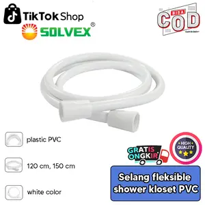 Selang Shower Kloset PVC SOLVEX Fleksibel Shower Toilet Kamar Mandi - Gratis Ongkir