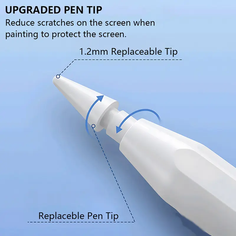 GOOPODOS Stylus Pen Universal Compatible foriPad Samsung Huawei Xiaomi lOS /Android TabletPencil Stilus/Active Stylus Pen /Rechargeable Power SavingFast Charging 4