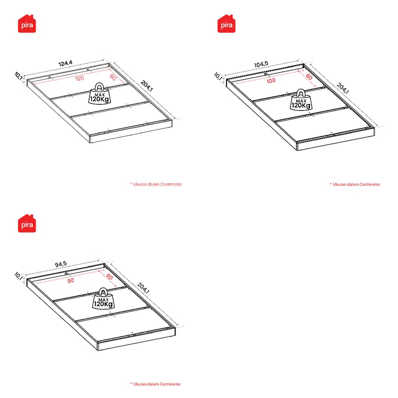 Pira - Nest BD120 Dipan Lesehan / Alas Tempat Tidur / Tatakan Dipan / Ranjang 7