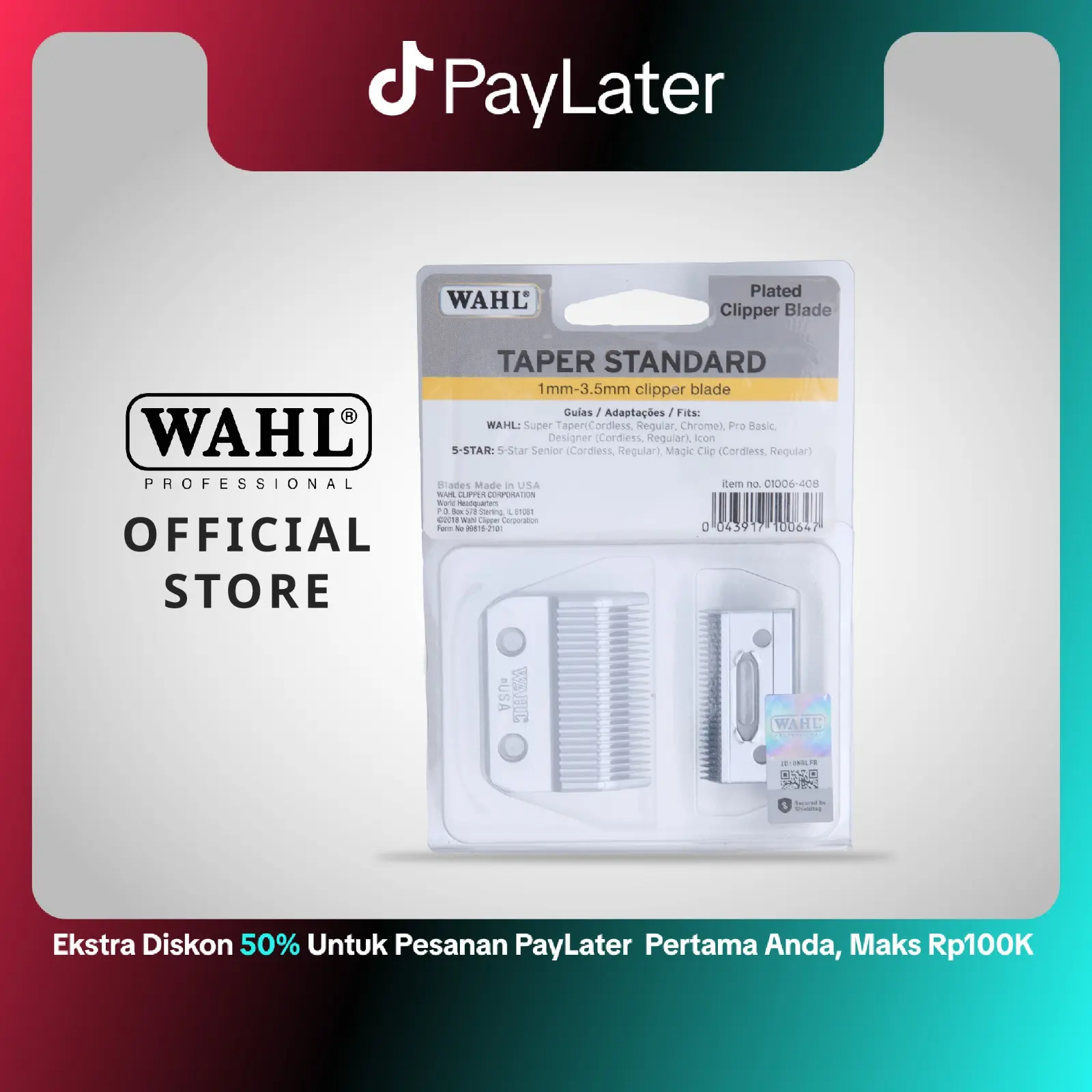Wahl Super Taper Blade Set - Super Taper, Pengganti Pisau Alat Cukur Rambut