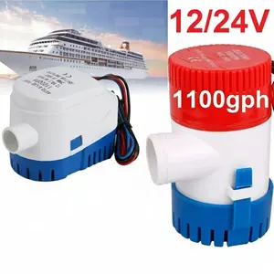 Pompa Air Celup Bilge Pump 1100GPH CH8028 DC 12V 24V Submersible Mini Serbaguna Auto Otomatis Berhenti