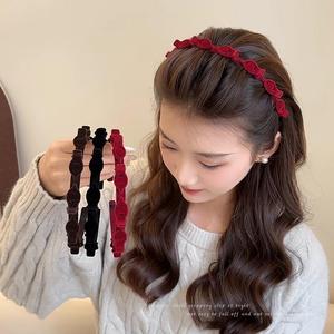 Korea Fashion Red Fish Braided Hair Band Female Simple Student Birthday Gift