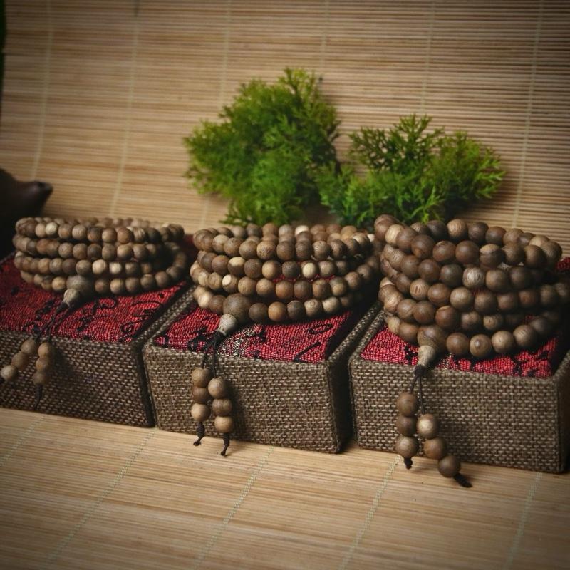 [BTT04]  Vòng tay trầm hương tốc 108 hạt Size 6-7-8 li - Mùi thơm dịu ngọt hậu nhẹ - Dễ Chịu - Sản phẩm thích hợp đeo hoặc biếu tặng