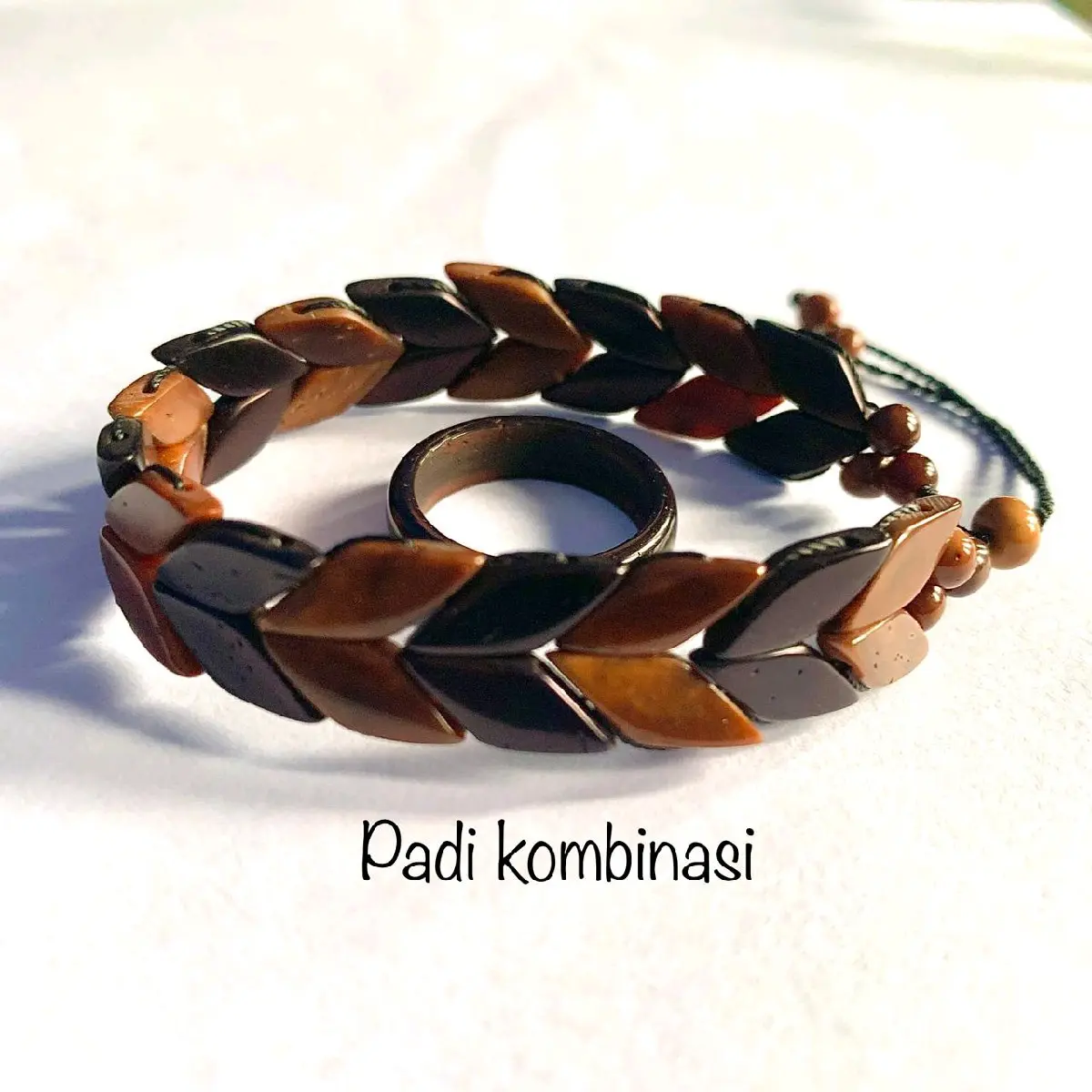 Gelang Kokka kayu padi gandum gelang kaukah santri gelang viral Bracelets Elegan