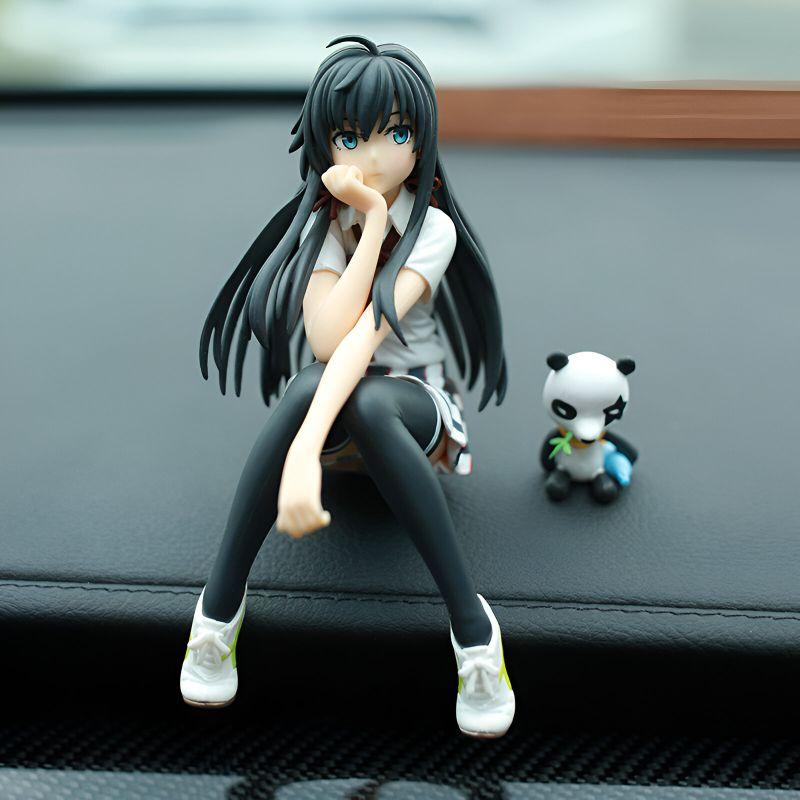 Action Figure One Piece Pajangan Dashboard Mobil Motif Luffy & Snow Yukino Toy Premium ABS Tokoh Aksi Keren PVC Berkualitas Karakter Anime Hits Finishing Sempurna Anti Kusam Include Double Tape 3M