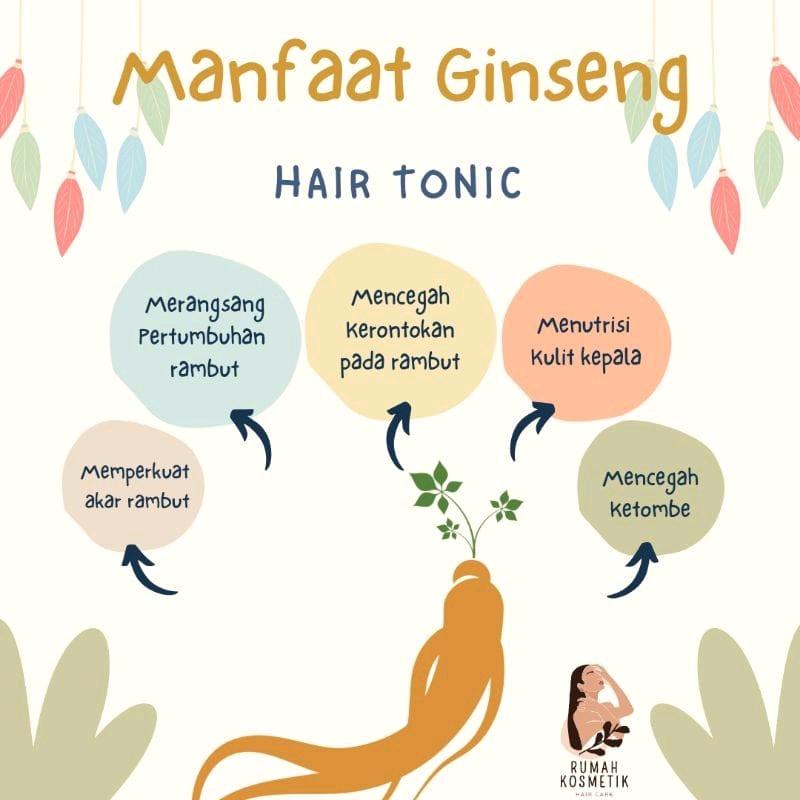 Hairtonic 100ml perawatan rambut kering rusak Menyuburkan rambut Haircare Treatment Rontok Vitamin Ketombe Penghitam 3
