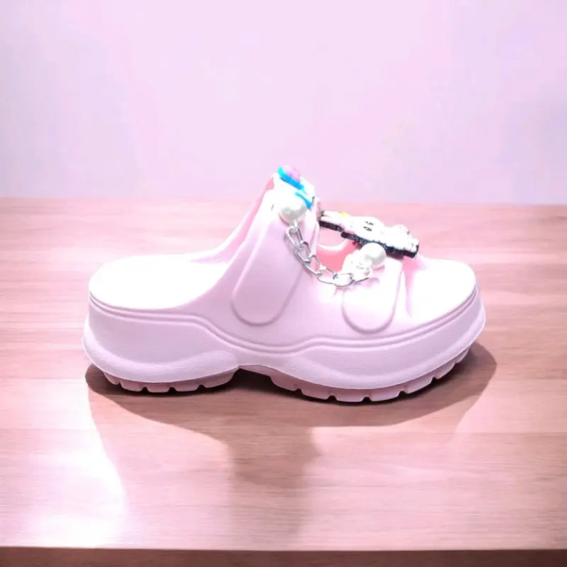 Sandal Selop Anak Perempuan Labubu Rantai Terbaru - Sepatu Anti Slip 2424 Rantai Kaki Fashion 5