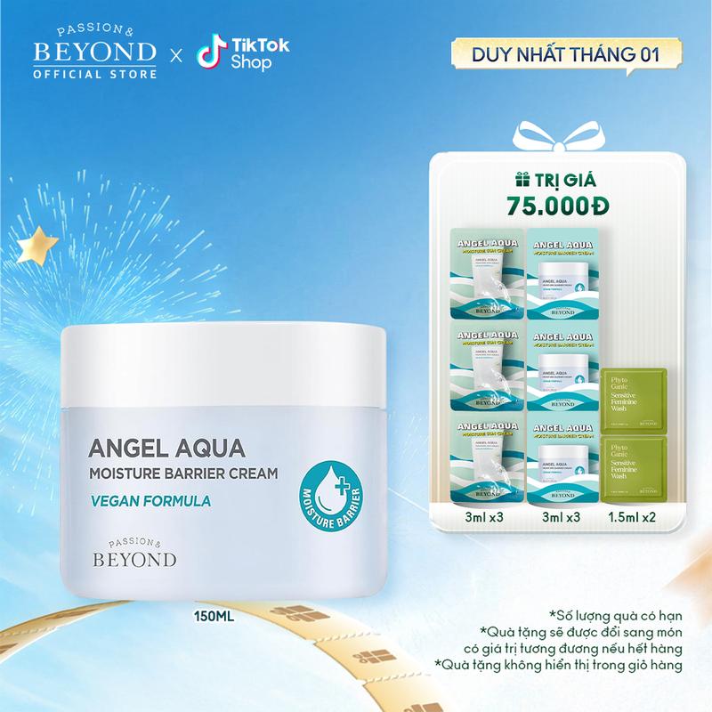   Beyond Official  Kem dưỡng hỗ trợ cấp ẩm Beyond Angel Aqua Moisture Barrier Cream 150ml 